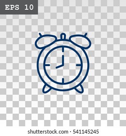 Clock icon flat.