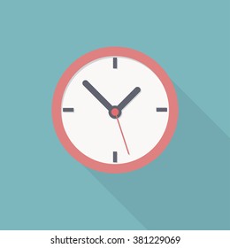 Clock Icon , Flat Design