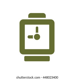 Clock Icon . Flat design.