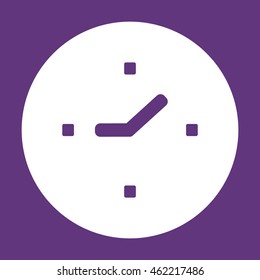 Clock  Icon . Flat design.