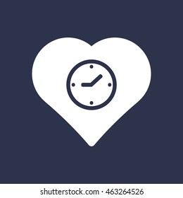 Clock  Icon . Flat design.