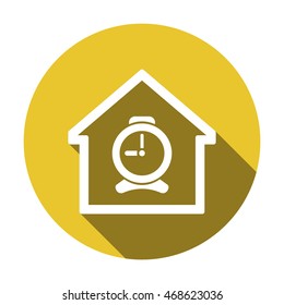 Clock Icon . Flat design.