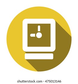 Clock Icon . Flat design.