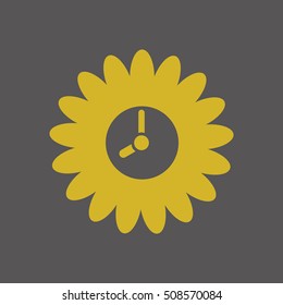 Clock Icon . Flat design.