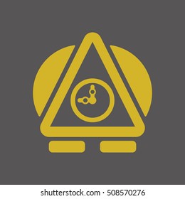 Clock Icon . Flat design.