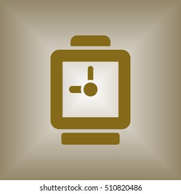 Clock Icon . Flat design.