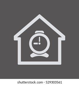 Clock Icon . Flat design.