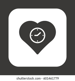 Clock  Icon . Flat design.