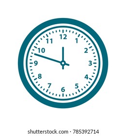 clock icon, flat design best vector clock illustration 