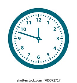 clock icon, flat design best vector clock illustration 