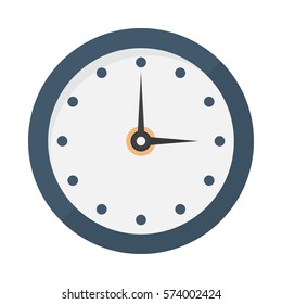 Clock icon in a flat design on a white background