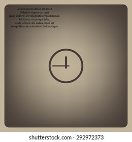 clock icon. Flat design style. icon. vector design