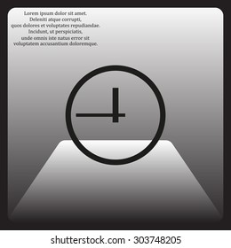 clock icon. Flat design style. icon. vector design