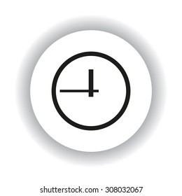clock icon. Flat design style. icon. vector design