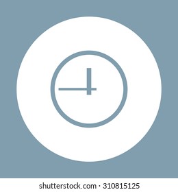 clock icon. Flat design style. icon. vector design