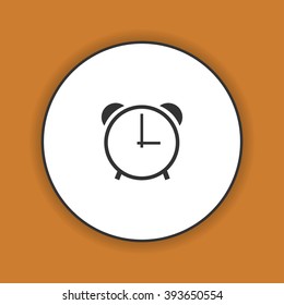clock icon,  Flat design style eps 10