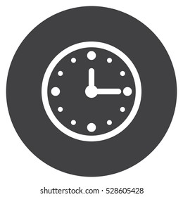 Clock Icon, flat design style