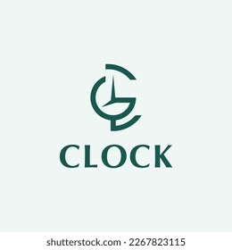 Clock icon flat style isolated on  Clock icon page symbol