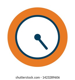 Clock icon in flat style, Vector design element, Time icon graphic illustration, alarm clock