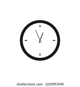 Clock icon. Flat style. vector.