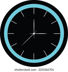 Clock icon in flat style, Vector design element, Business watch. Vector design element for you project.