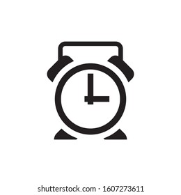 clock icon, glyph style design