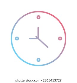 Symbol für den Farbverlauf-Verlauf der Uhr 