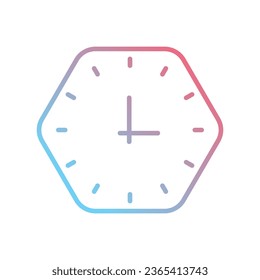 Symbol für den Farbverlauf-Verlauf der Uhr 