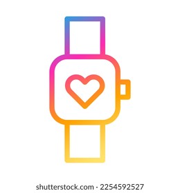 clock icon gradient style valentine illustration vector element and symbol perfect. Icon sign from modern collection for web. Nice design perfect.