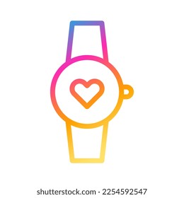 clock icon gradient style valentine illustration vector element and symbol perfect. Icon sign from modern collection for web. Nice design perfect.
