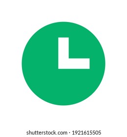 Uhrsymbol für Grafikdesign-Projekte