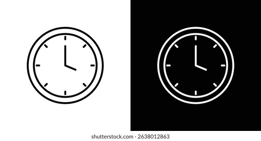 Clock icon Graphic vector set for ui design