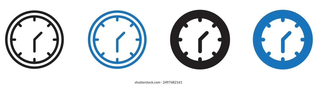 Uhrensymbol Gruppensymbol oder Vorzeichensymbol, Vektor