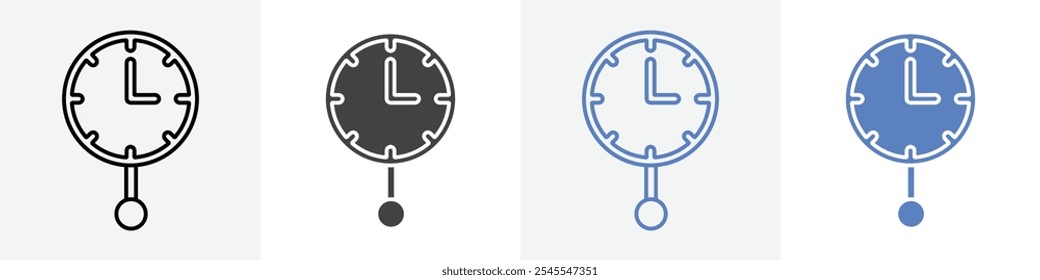 clock icon Group symbol or sign vector