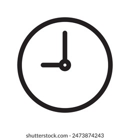 Icono de reloj Ideal para la gestión del tiempo y los Diseños de programación