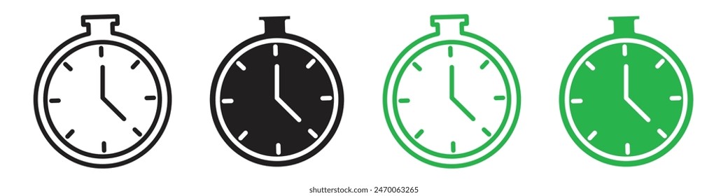 Icono de reloj que ilustra la administración y programación del tiempo, ideal para planificadores de negocios, herramientas de productividad y dispositivos de cronometraje