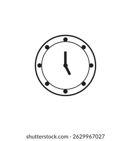 clock icon illustration element design