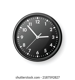 Clock icon illustration in flat style. Watch face vector illustration on isolated background. Time alarm sign business concept.