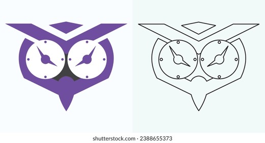 Clock icon illustration in flat style. Watch face vector illustration on isolated background. Time alarm sign business concept.
