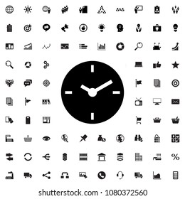 clock icon illustration isolated vector sign symbol