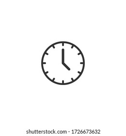 clock icon illustration isolated vector sign symbol.