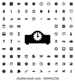 clock icon illustration isolated vector sign symbol