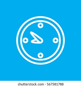 clock icon illustration isolated vector sign symbol