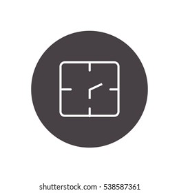 clock icon illustration outline isolated vector, can be used for wen and mobile
