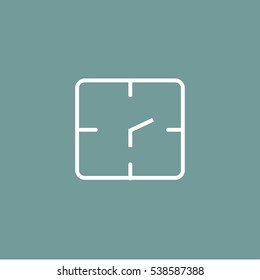 clock icon illustration outline isolated vector, can be used for wen and mobile