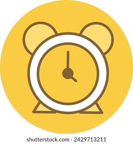 Clock Icon Illustration In Style