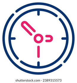 Clock icon illustration for UIUX, web, app, infographic etc