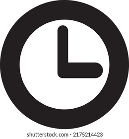 clock icon illustration vector art on white background..eps
