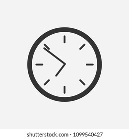 Clock icon illustration,vector time sign symbol