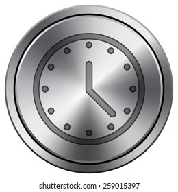 Clock icon. Internet button on white background. EPS10 Vector. 